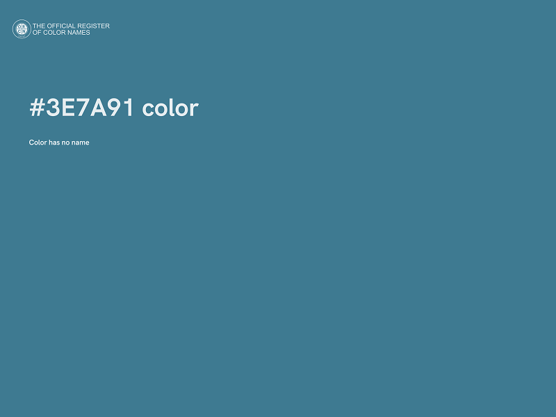 #3E7A91 color image
