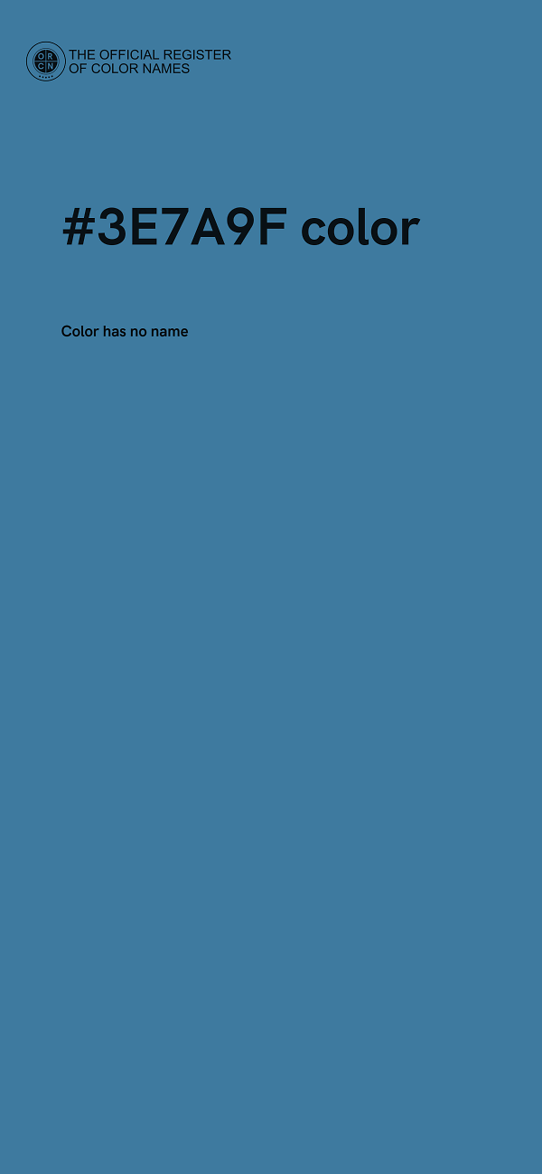 #3E7A9F color image
