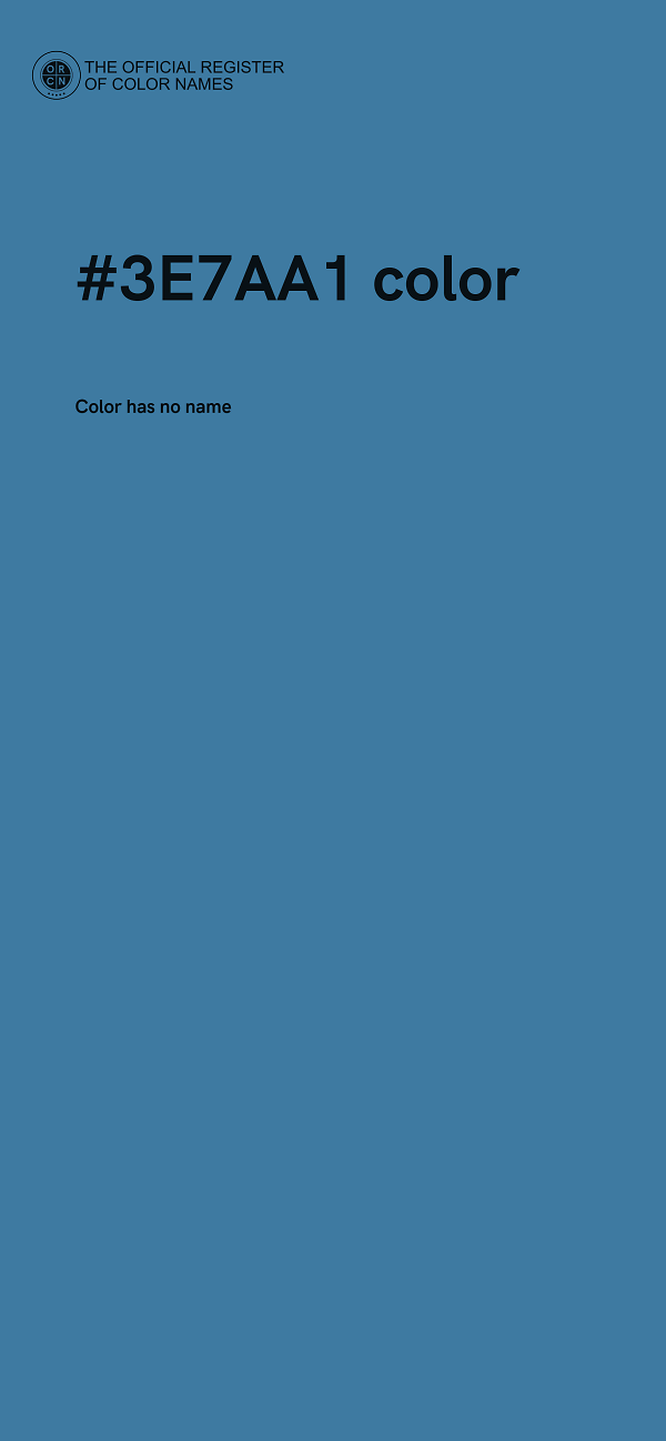 #3E7AA1 color image