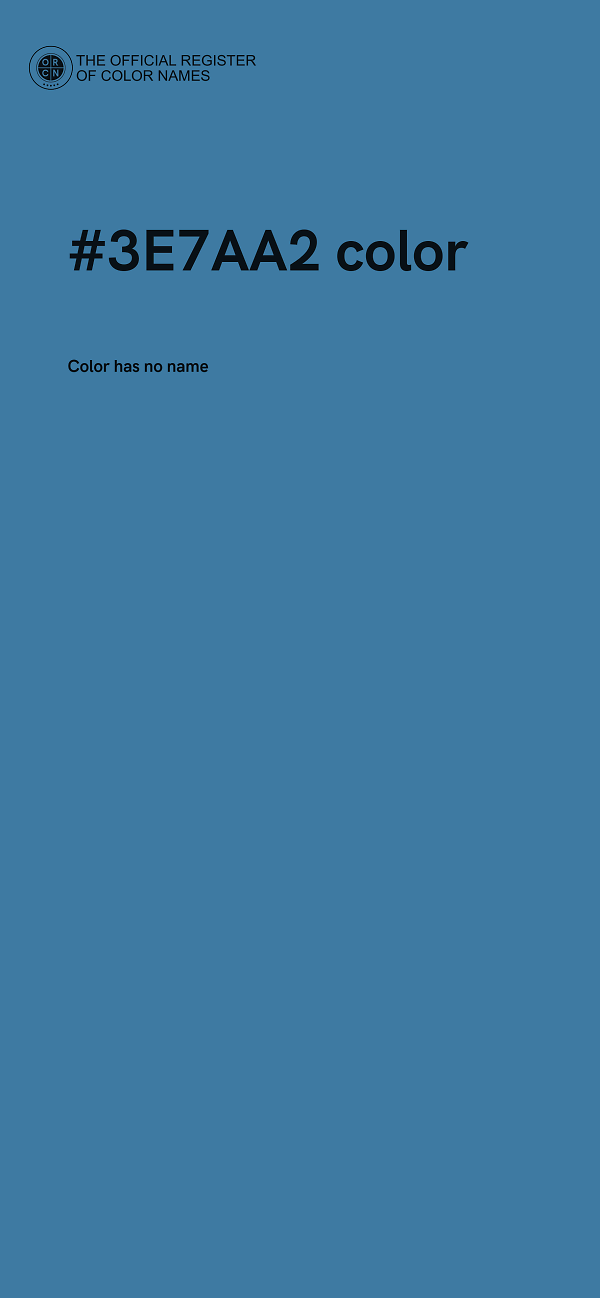 #3E7AA2 color image