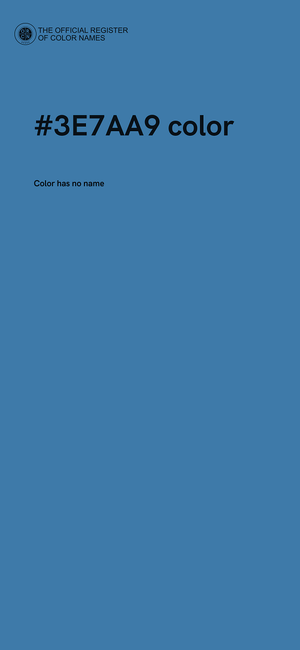 #3E7AA9 color image