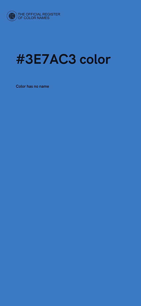 #3E7AC3 color image