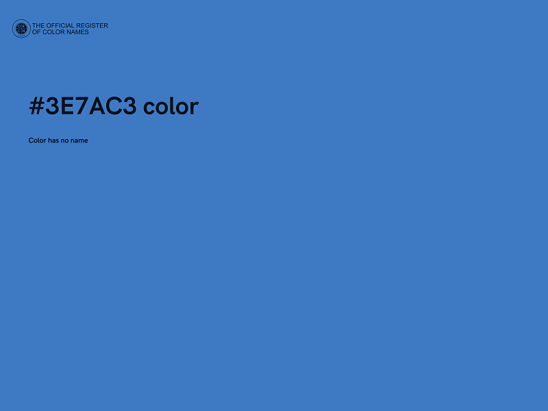 #3E7AC3 color image