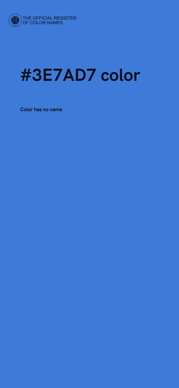 #3E7AD7 color image