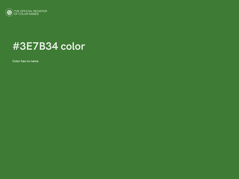 #3E7B34 color image