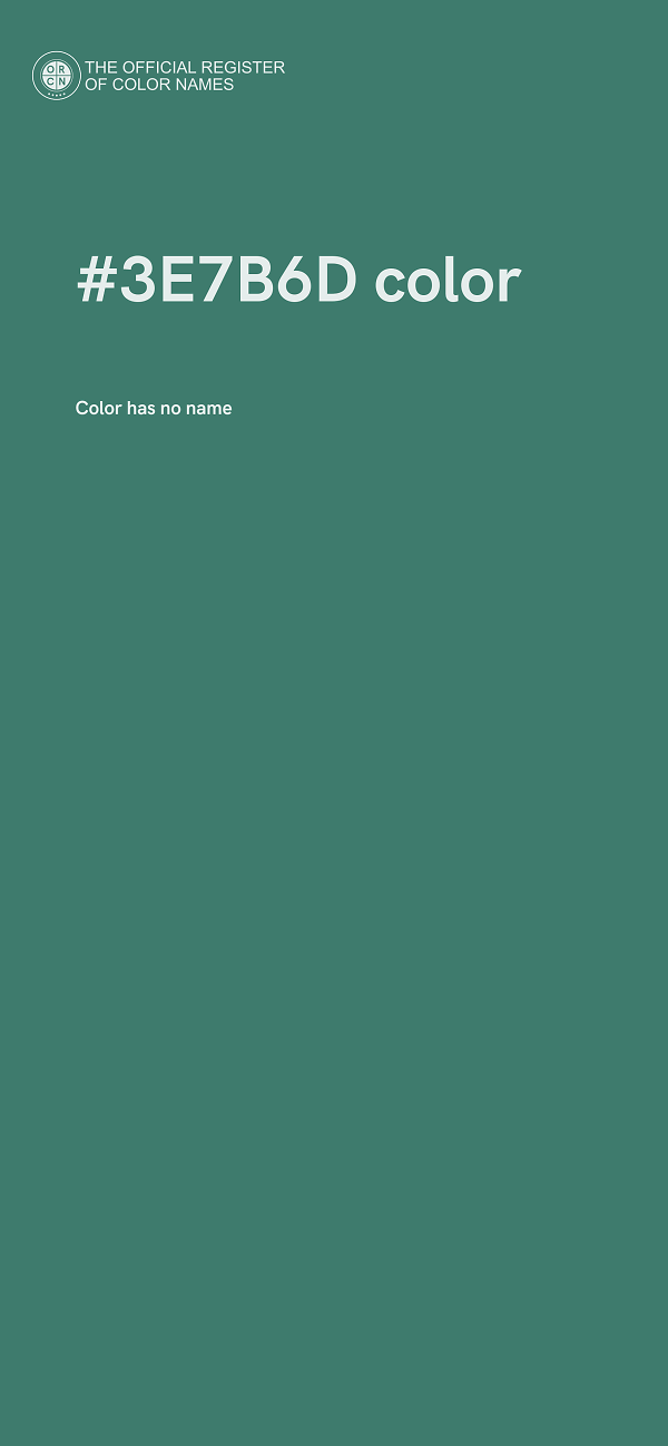 #3E7B6D color image