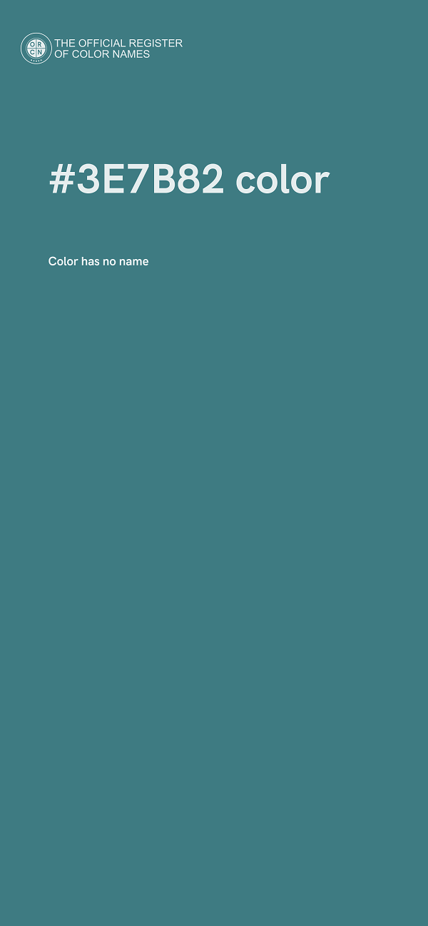 #3E7B82 color image
