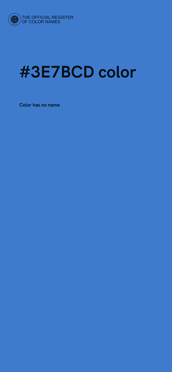 #3E7BCD color image