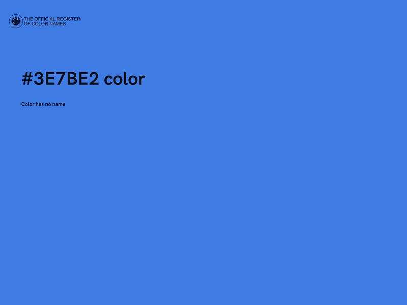 #3E7BE2 color image