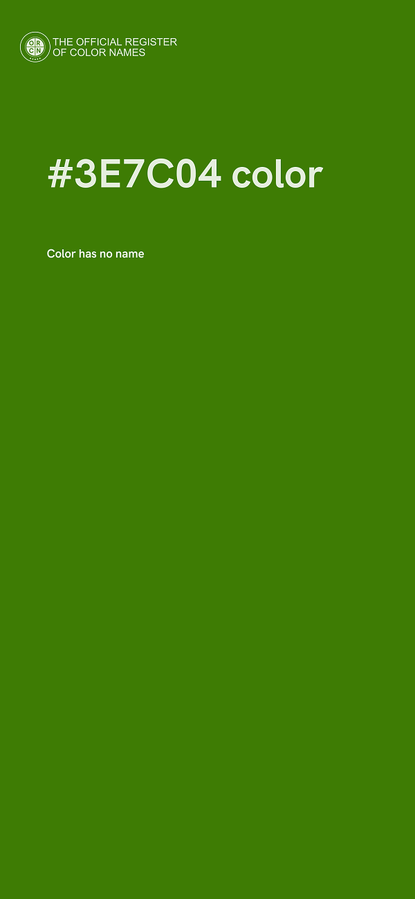 #3E7C04 color image