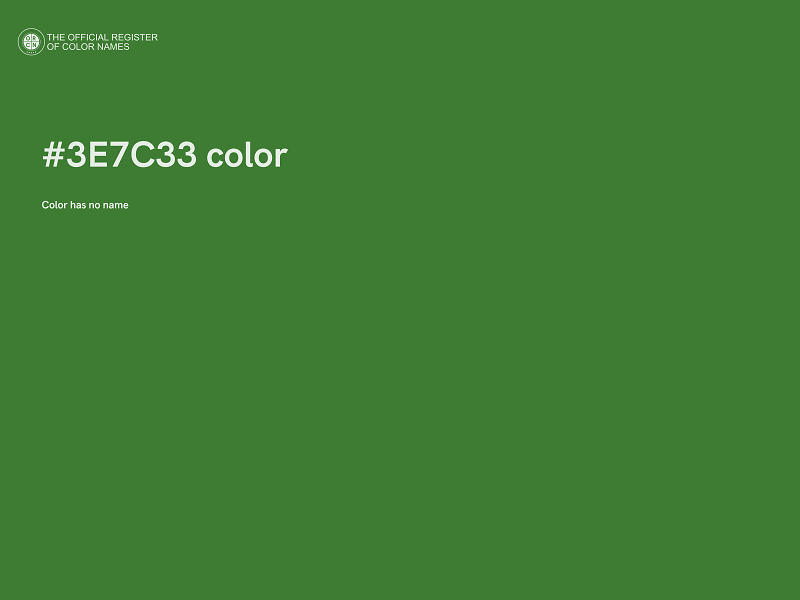 #3E7C33 color image