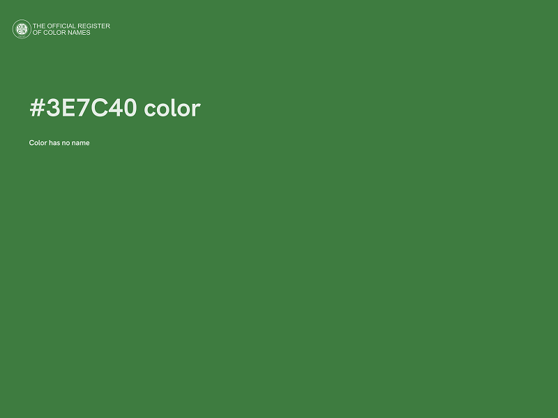 #3E7C40 color image