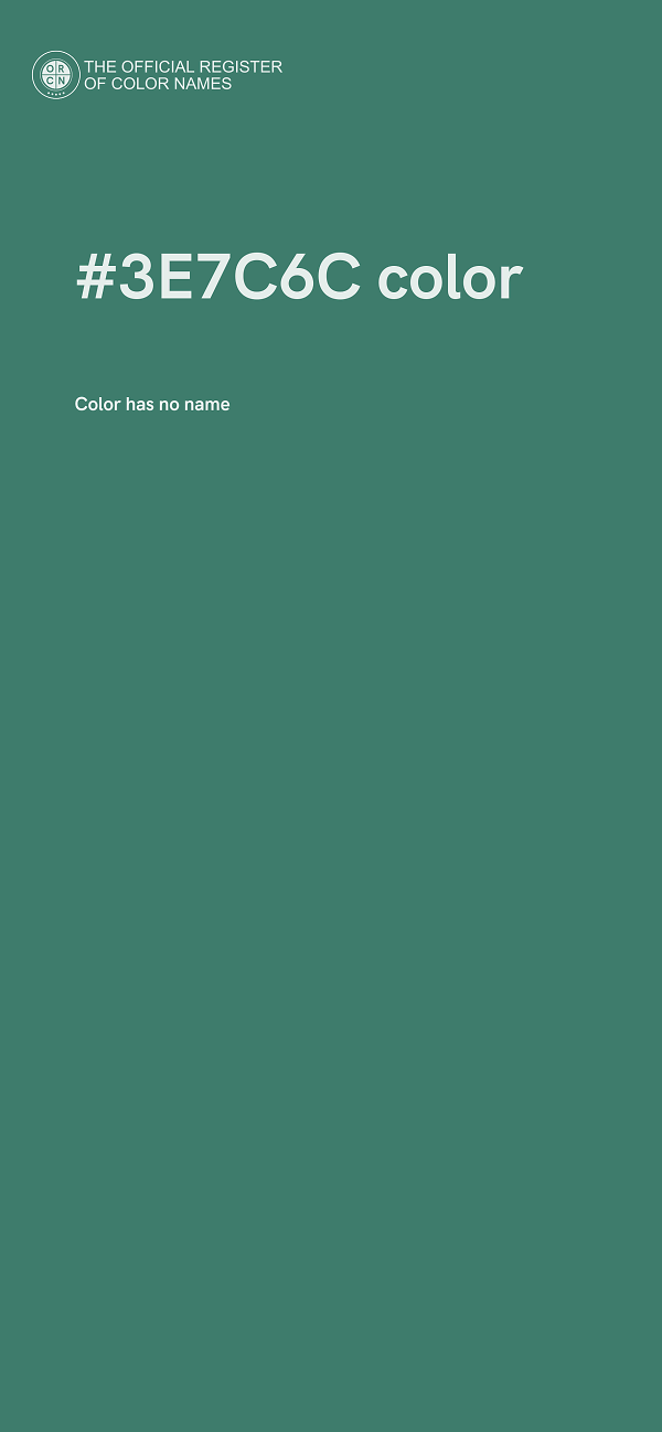 #3E7C6C color image