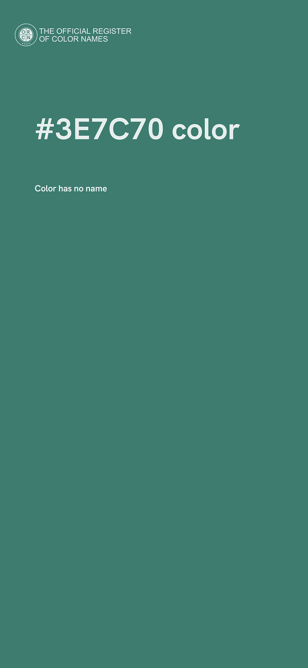 #3E7C70 color image