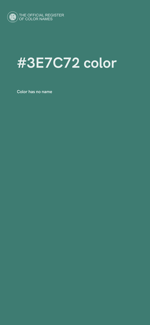 #3E7C72 color image