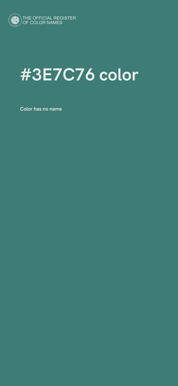 #3E7C76 color image