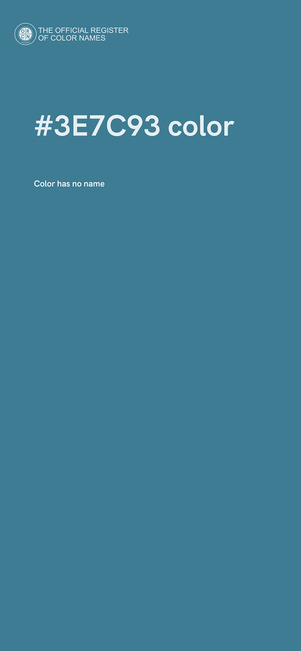 #3E7C93 color image