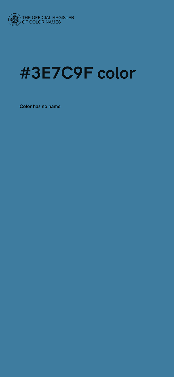 #3E7C9F color image