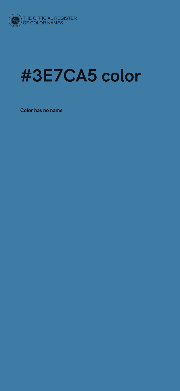 #3E7CA5 color image
