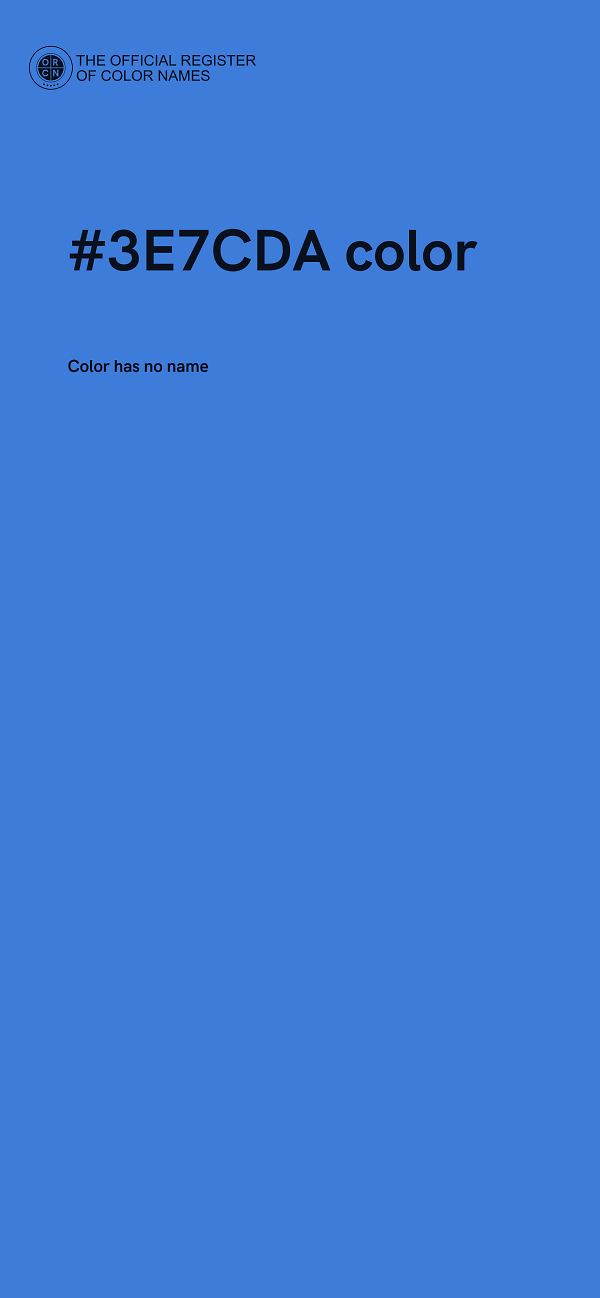 #3E7CDA color image