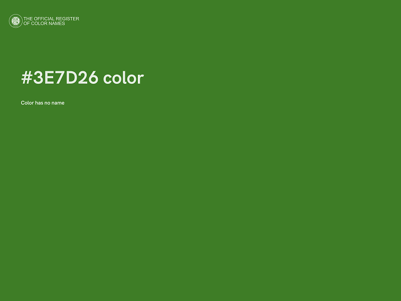 #3E7D26 color image