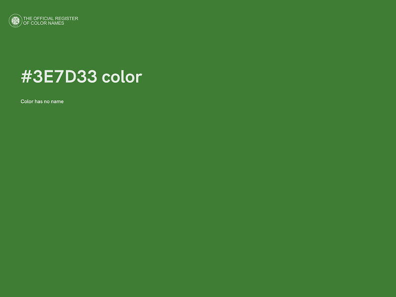 #3E7D33 color image