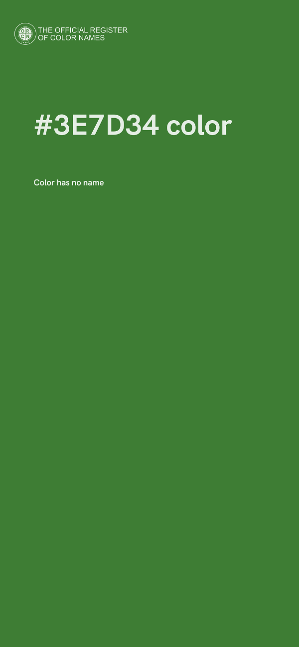 #3E7D34 color image