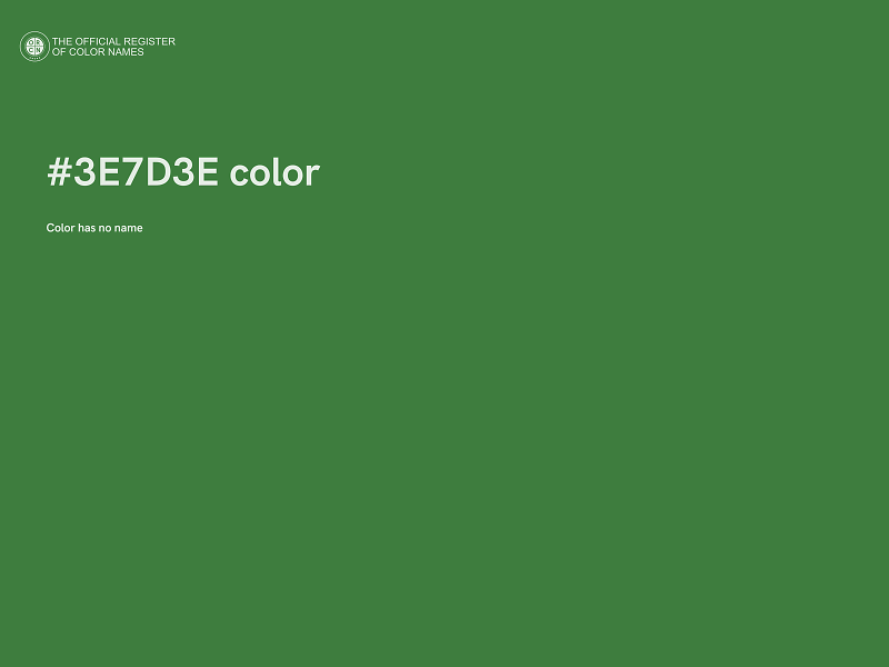 #3E7D3E color image