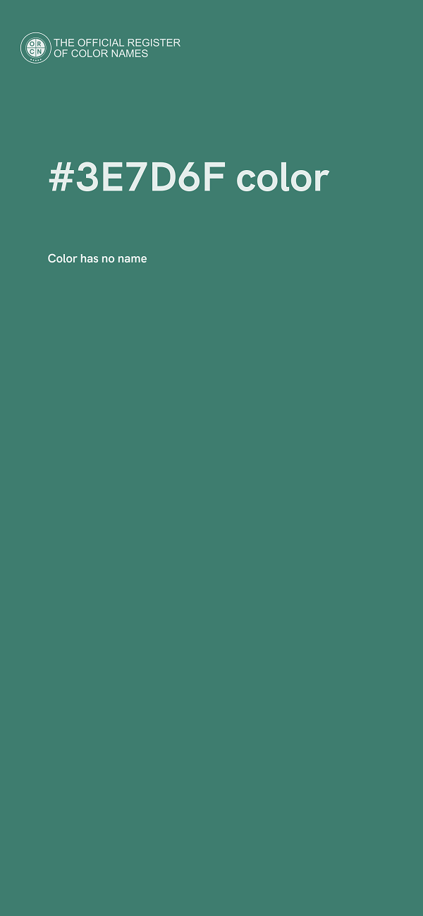 #3E7D6F color image