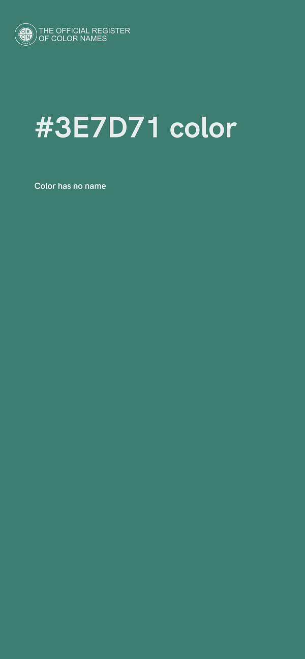 #3E7D71 color image