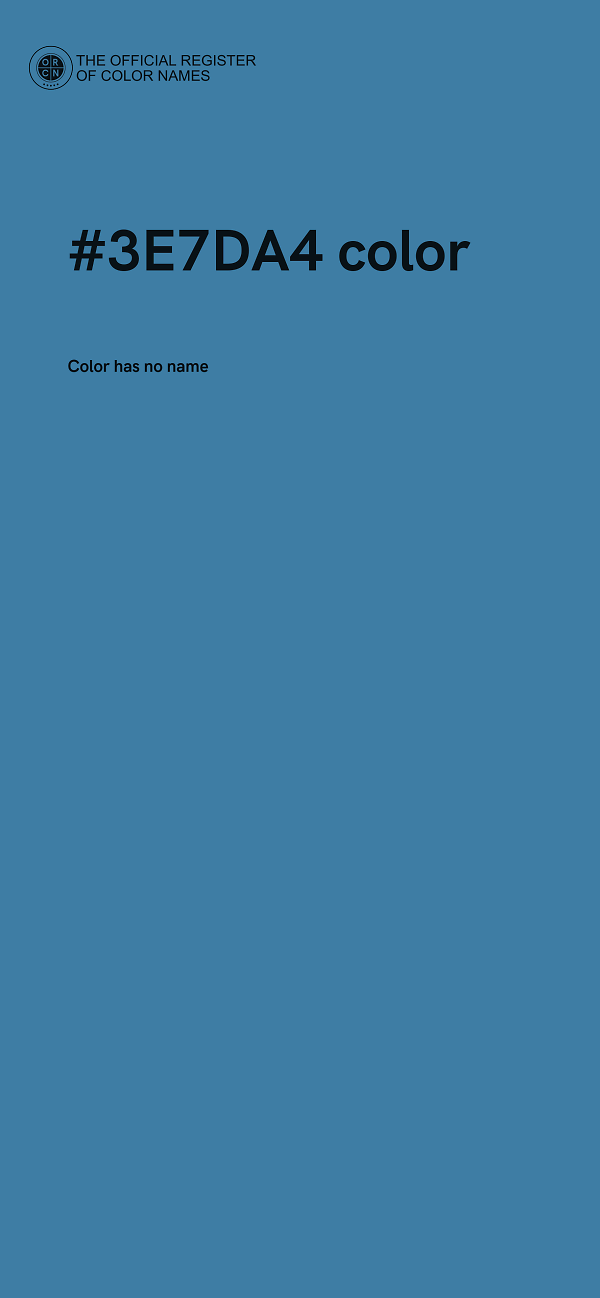 #3E7DA4 color image
