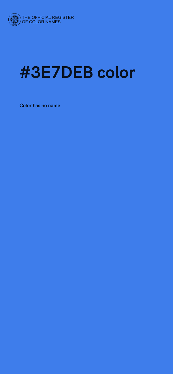 #3E7DEB color image