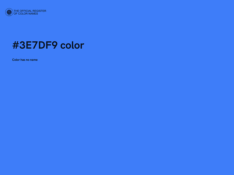 #3E7DF9 color image