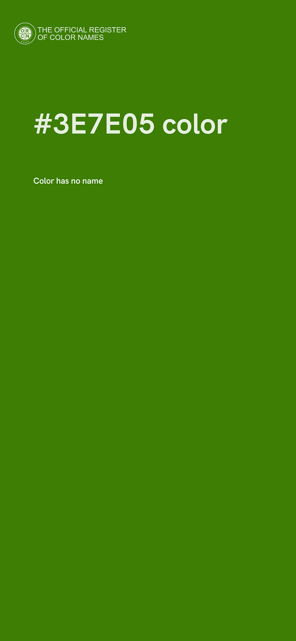 #3E7E05 color image