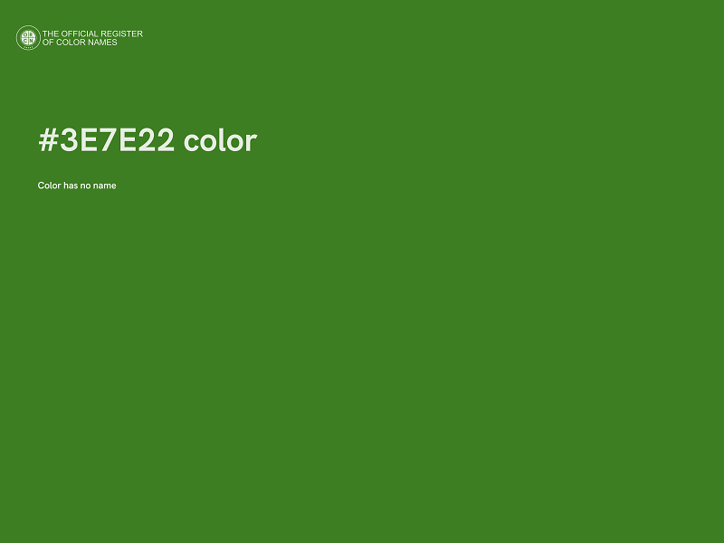 #3E7E22 color image