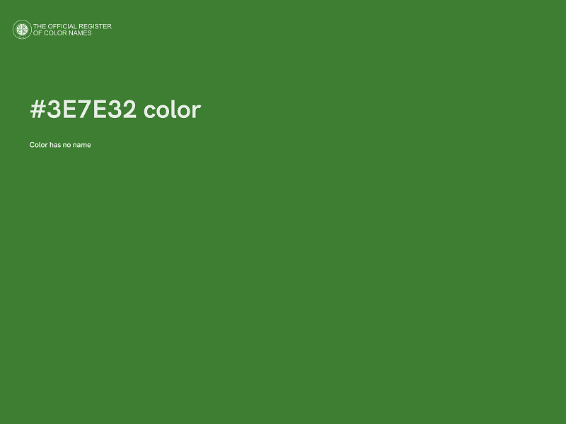 #3E7E32 color image