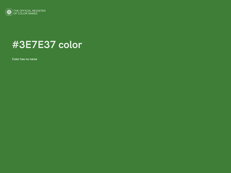 #3E7E37 color image