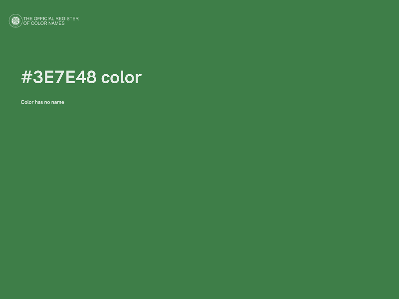 #3E7E48 color image
