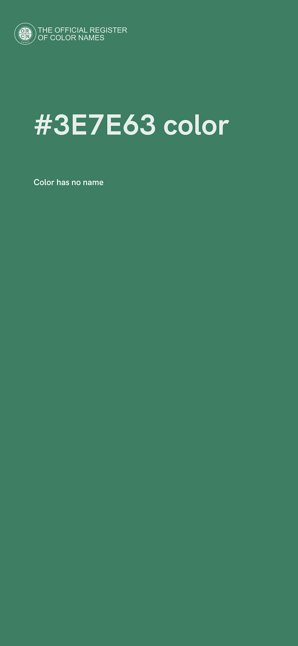 #3E7E63 color image