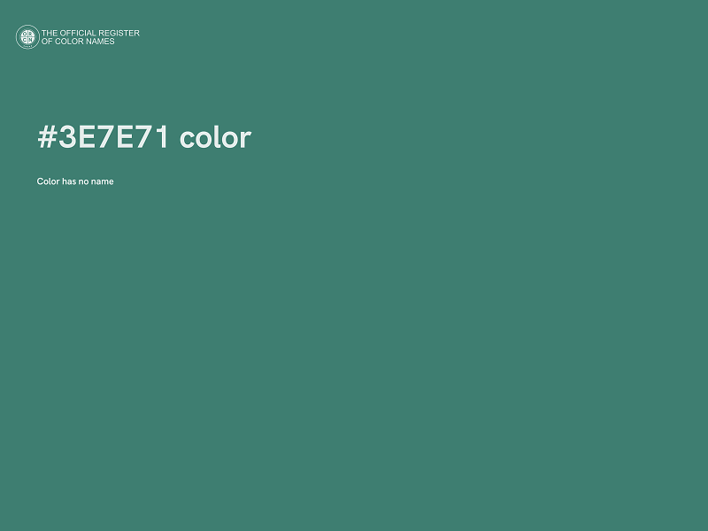 #3E7E71 color image