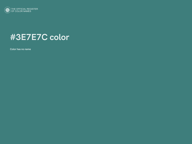 #3E7E7C color image