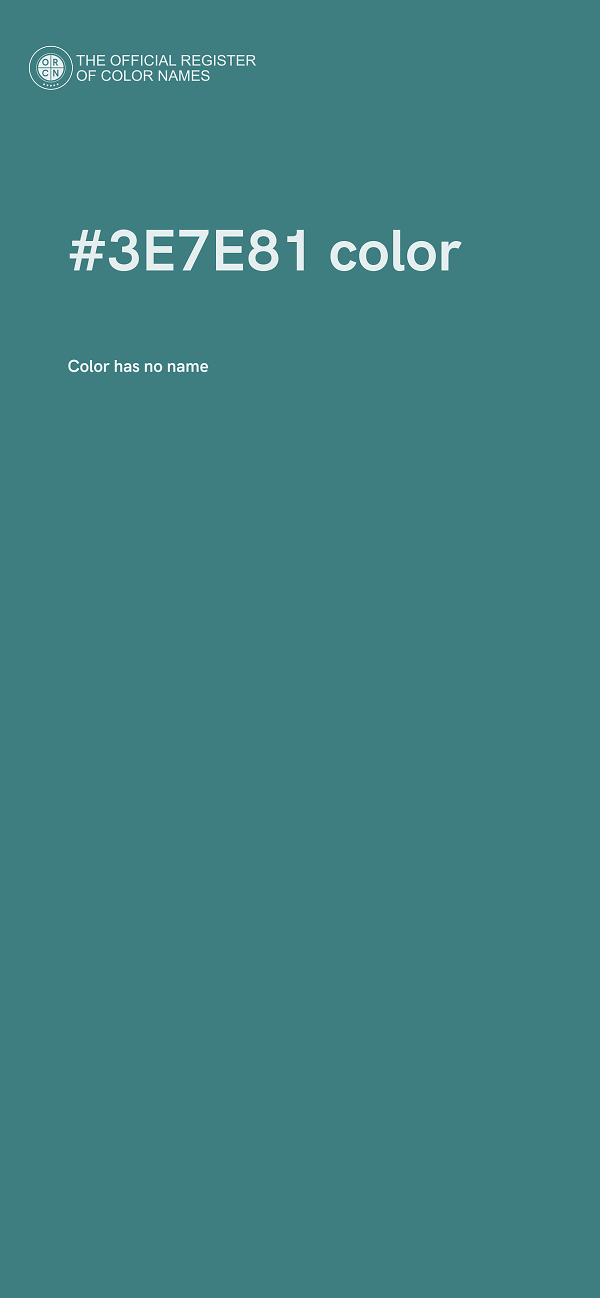 #3E7E81 color image