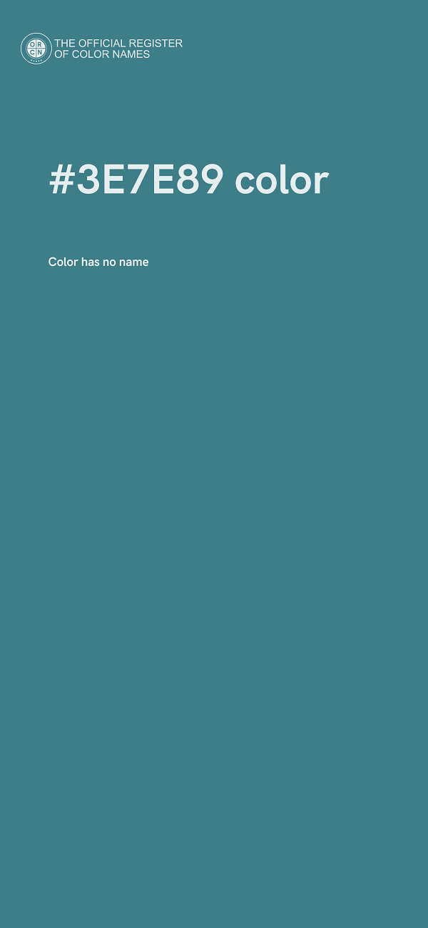 #3E7E89 color image