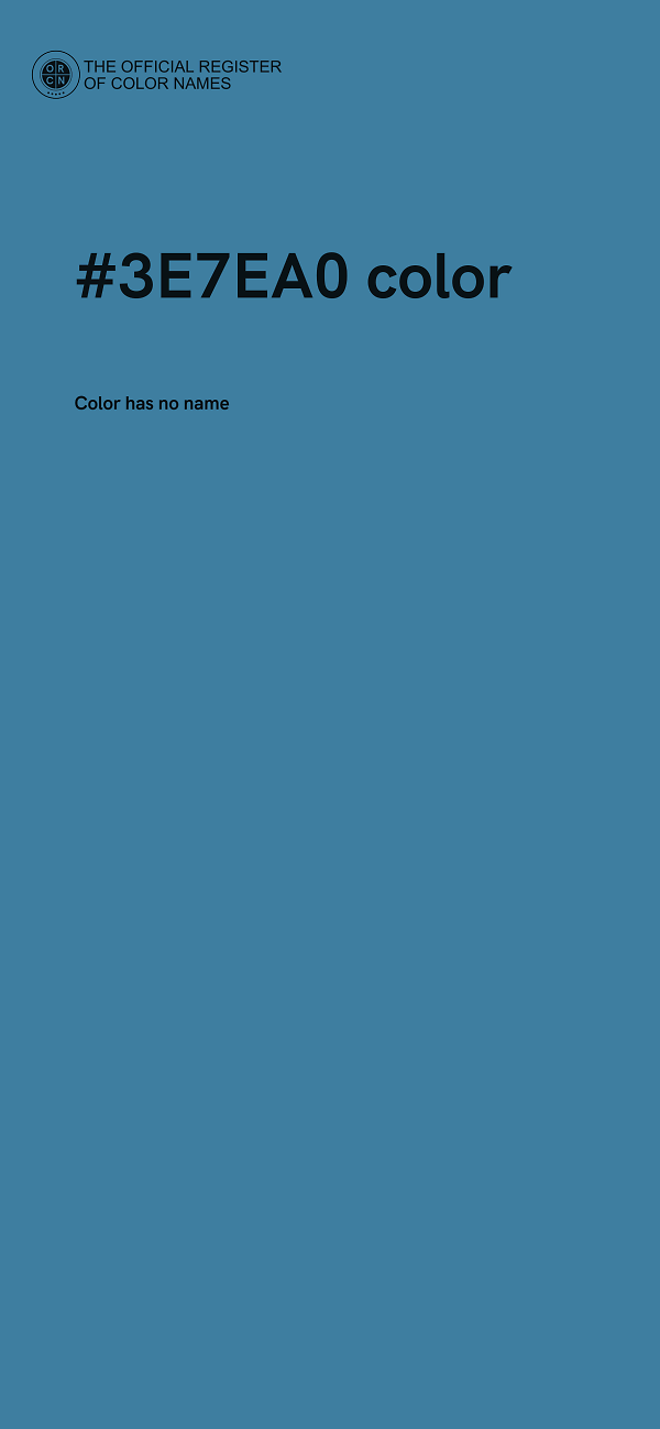 #3E7EA0 color image