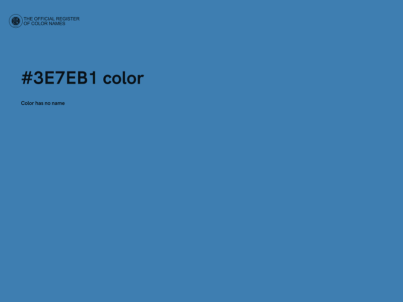 #3E7EB1 color image