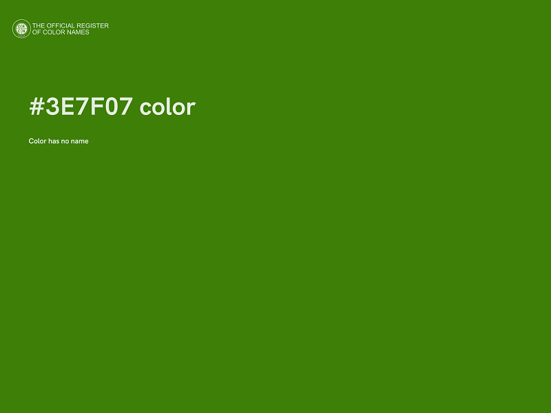 #3E7F07 color image