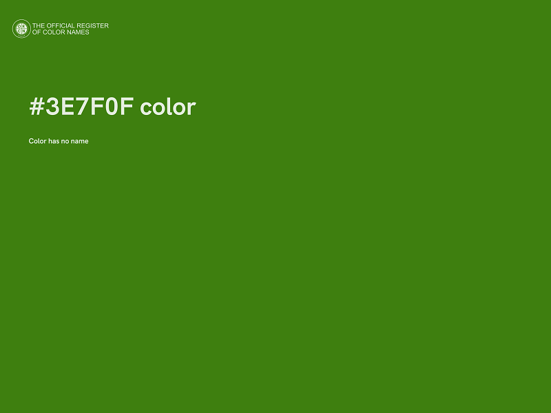 #3E7F0F color image