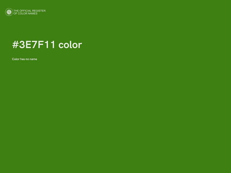 #3E7F11 color image