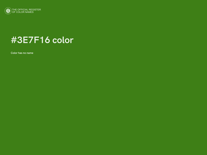 #3E7F16 color image