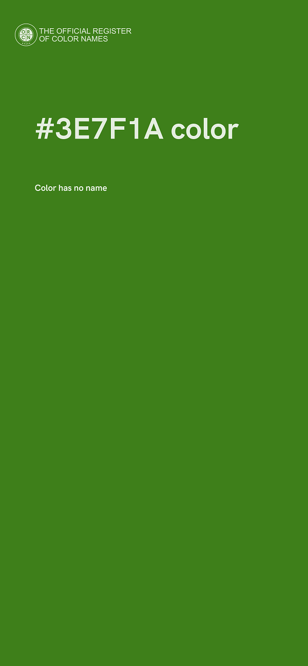 #3E7F1A color image